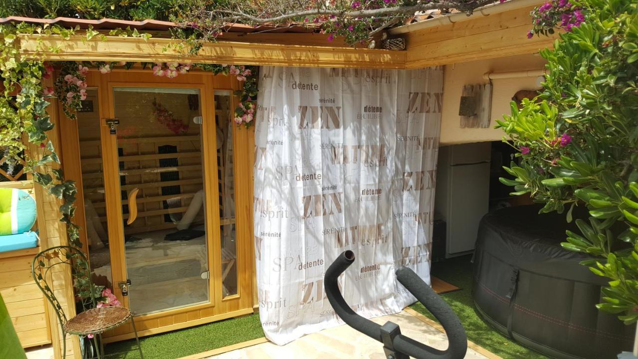 Nouveau ! Chambre D'Hote Insolite Privee " Coeurs De Pirates A Bali En Provence" Spa Sauna Massages Dans Cadre Exotique D'Amenagements Exterieurs D'Exception Ete Comme Hiver Bienvenue !!! Cavalaire-sur-Mer Exteriör bild